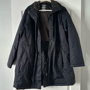 LL Bean winter coat in black